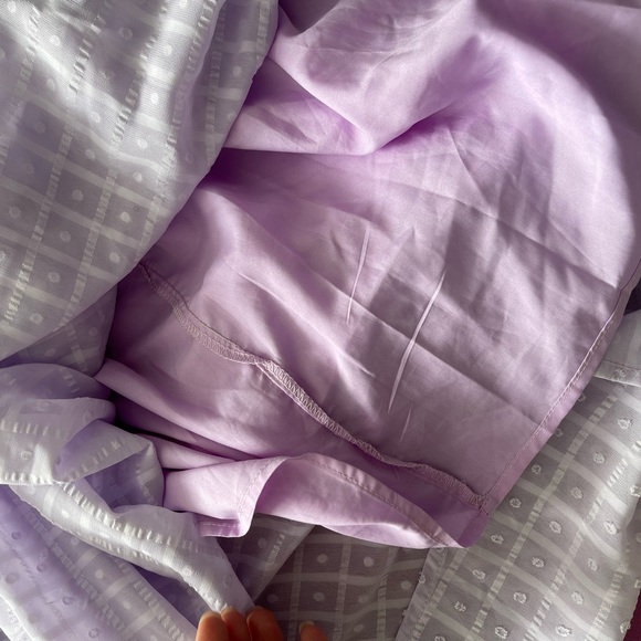 LILAC OPEN FRONT DETAIL DRESS - Picture 7 of 9